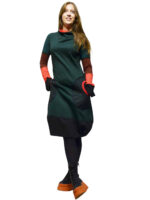 Green "A" haljina