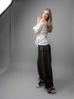 Denim ORIGAMI pantalone - Slika 8
