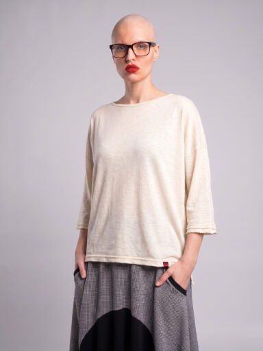 Bluza Basic SLUB Beige