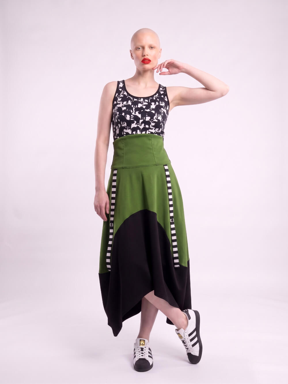 High Lempicka Green skirt