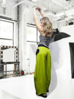 Pistacio origami pantalone