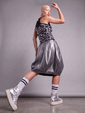 Silver diamond suknja