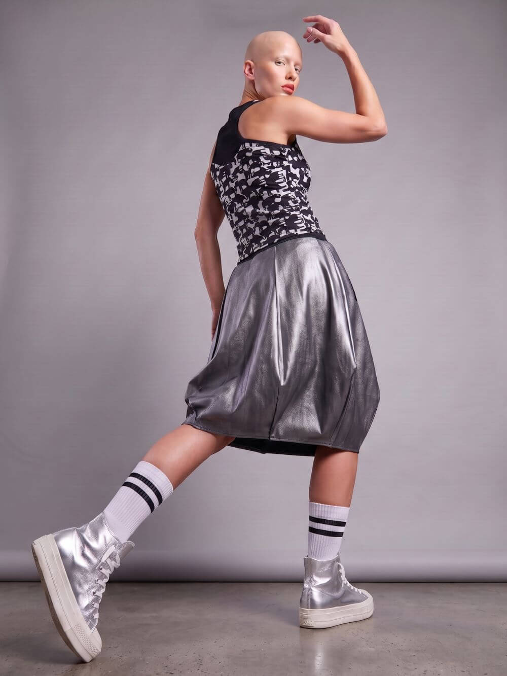 Silver diamond suknja